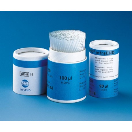 MICROPIPETA BLAUBRAND intraEND DE-M IDV 250ud 10µl