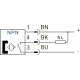 Sensor de proximidad magnético sin contacto para ranura en T Ref. SMT-8M-A-NS-24V-E-0,3-M8D