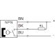 Sensor de proximidad magnético sin contacto para ranura en T Ref. SMT-8M-A-NS-24V-E-2,5-OE