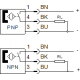 Sensor de proximidad magnético sin contacto para ranura en T Ref. SMT-8M-A-PNS-24V-E-0,3-M8D