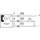 Sensor de proximidad magnético sin contacto para ranura 10 Ref. SMT-10M-PS-24V-E-0,3-L-M8D