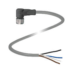 Conector V1-W-5M-PVC Acodado, con 5m cable