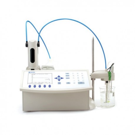 Valorador potenciométrico (pH/ORP/ISE) 1 placa analógica, 1 bomba dosificadora con bureta de 25 ml