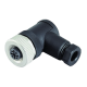 Conector V1-W-BK Acodado hembra M12 4 pin conectable en campo
