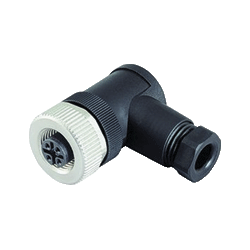 Conector V1-W-BK Acodado hembra M12 4 pin conectable en campo