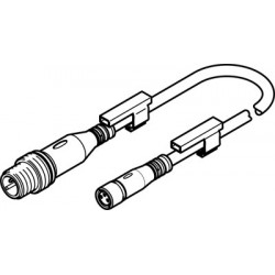 Cable de conexión Ref. NEBU-M8G3-K-0.5-M12G3