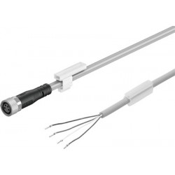 Cable de conexión p/sensor de proximidad, transm.,presost. y sensores Ref. NEBU-M8G4-K-2.5-LE4