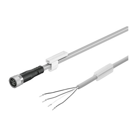 Cable de conexión p/sensor de proximidad, transm.,presost. y sensores Ref. NEBU-M8G4-K-2.5-LE4