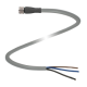 Conector hembra V3-GM-5M-PUR Recto, con 5m cable