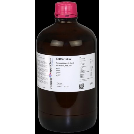 Acetona (Reag. Ph. Eur.) para análisis, ACS, ISO PA 2500ml (2,5 Litros)