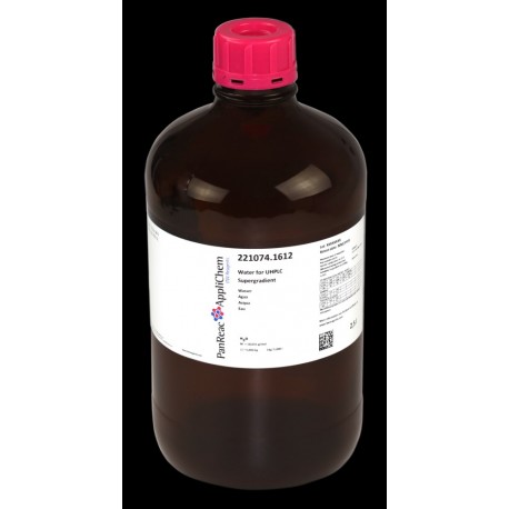 Agua para UHPLC Supergradiente 2500ml (2,5 Litros)