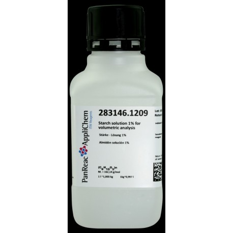Almidón solución 1% (Reag. Ph. Eur.) para análisis volumétrico 250ml