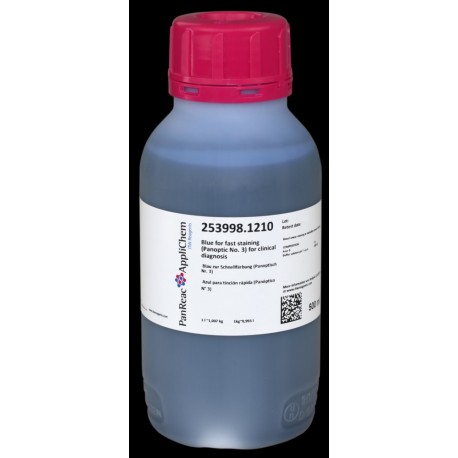Azul para tinción rápida (Panóptico N° 3) para diagnóstico clínico 500ml (0,5 litros)