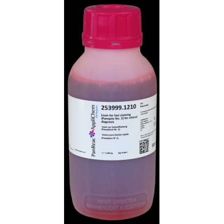 Eosina para tinción rápida (Panóptico N° 2) para diagnóstico clínico 500ml (0,5 litros)