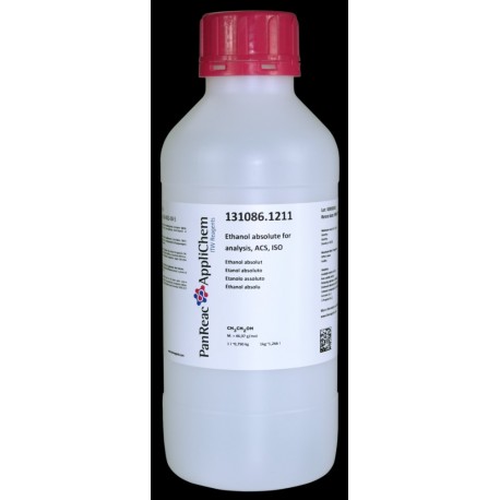 Etanol absoluto (Reag. USP, Ph. Eur.) para análisis, ACS, ISO PA 1000ml (1 Litro)