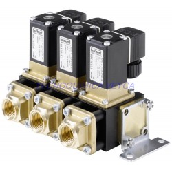 Electroválvula 2/2 Vías Modular Servoasistida  fluidos neutros Tipo 0287-AS13.0-OBBEA-GM84-024/50