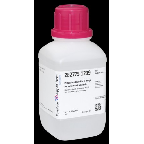 Potasio Cloruro 3 mol/l para análisis volumétrico 250ml