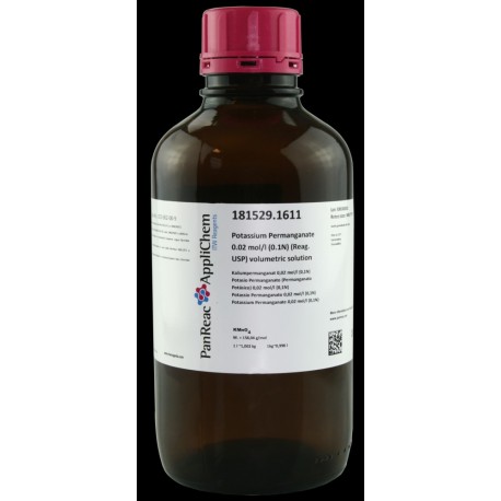 Potasio Permanganato (Permanganato Potásico) 0,02 mol/l (0,1N) (Reag. USP) solución valorada 1000ml