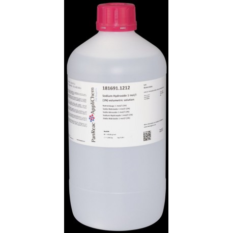Sodio Hidróxido 1 mol/l (1N) solución valorada 2500ml (2,5 Litros)