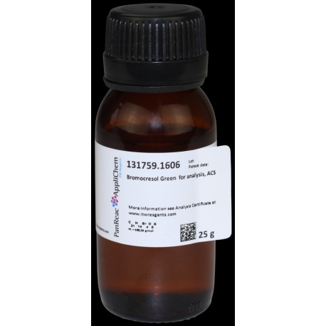 Verde de Bromocresol para análisis, ACS PA 25 g