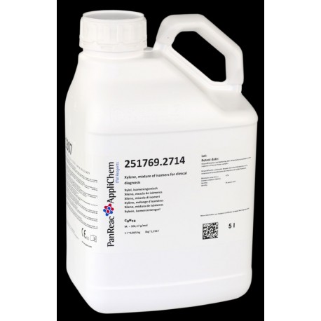 Xileno, mezcla de isómeros para diagnóstico clínico 5000ml (5 Litros)