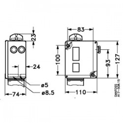 Presostato Tipo RT112 Función rearme: auto, contacto SPDT 0,10-1,10Bar G3/8"