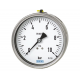Manómetro 233.50.160 Ø160mm -76 cmHG 1/2" Salida Horizontal Excéntrica INOX Líquido Glicerina CL.1