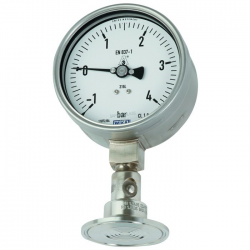 Manometro montado a sello separador con conexion clamp DSS22F 10Bar 2' Ø100 KN92 +10º+40º