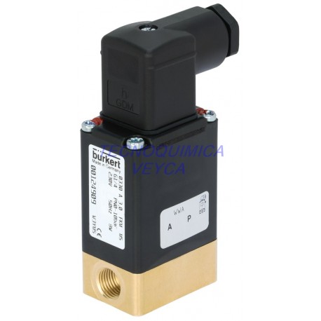 Válvula de Clapeta Oscilante Acción Directa Tipo 0330-E-04,0-AA-PD-GM82 G1/4" 230V 3W