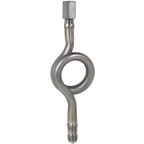 Tubo Sifón Tipo 910.15 G1/2"B macho + G1/2" LH-RH ACERO PN máx 160Bar