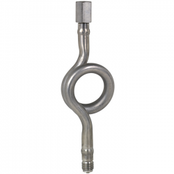 Tubo Sifón Tipo 910.15 G1/2"B macho + G1/2" LH-RH INOX PN máx 160Bar