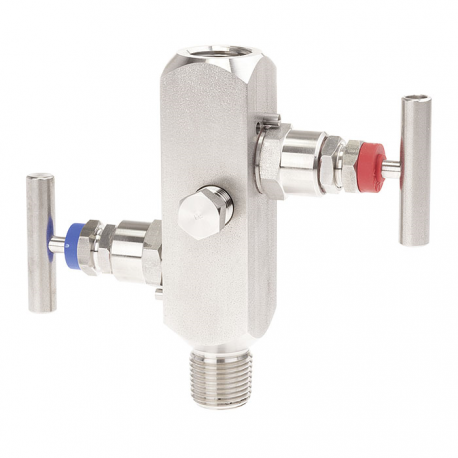 MANIFOLD IV20 G1/2 M/H m400 VENT 1/4NPT H PTFE Cert NACE + Inspec 3.1