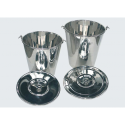 Cubo con asa de acero inox AISI 304. 19L