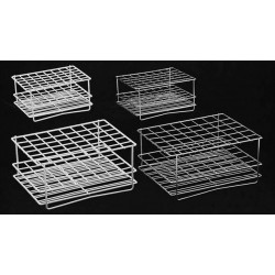 Gradilla para 48 tubos en inox de hasta 16 ó 25mm