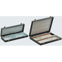 Estuche almacenar 100 portaobjetos