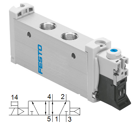 Electroválvula Ref. VUVG-L14-M52-AT-G18-1P3