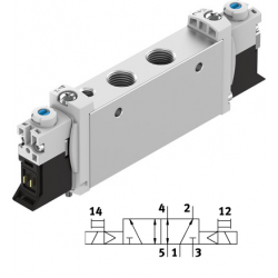 Electroválvula Ref. VUVG-L14-B52-T-G18-1P3