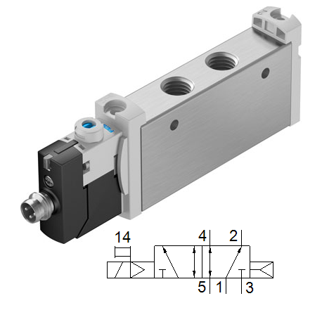 Electroválvula Ref. VUVG-L14-M52-AT-G18-1R8L