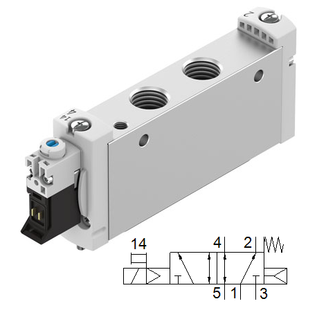 Electroválvula Ref. VUVG-L18-M52-RT-G14-1P3