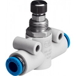 Válvula Reguladora Inline Caudal de paso regulable en un sentido Ø4mm GR-QS-4 Ref. FESTO 193967