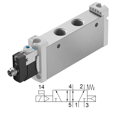 Electroválvula Ref. VUVG-L18-M52-RT-G14-1R8L