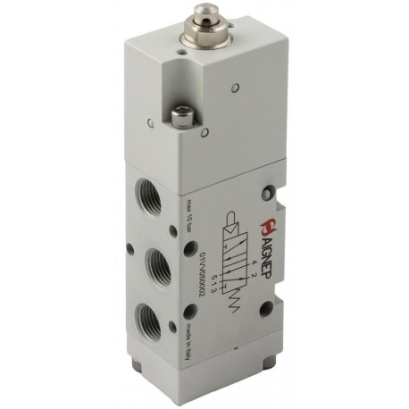 VALVULA A PUNTAL 5/2 1/8 PARA INTERFACE