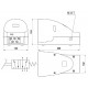 PEDAL NEUMATICO 5/2 1/4 MONO.PC 1/4 M