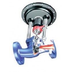 Valvula Globo con fuelle ARI con bridas 12046 430 GG25/AISI304 PN16 DN40